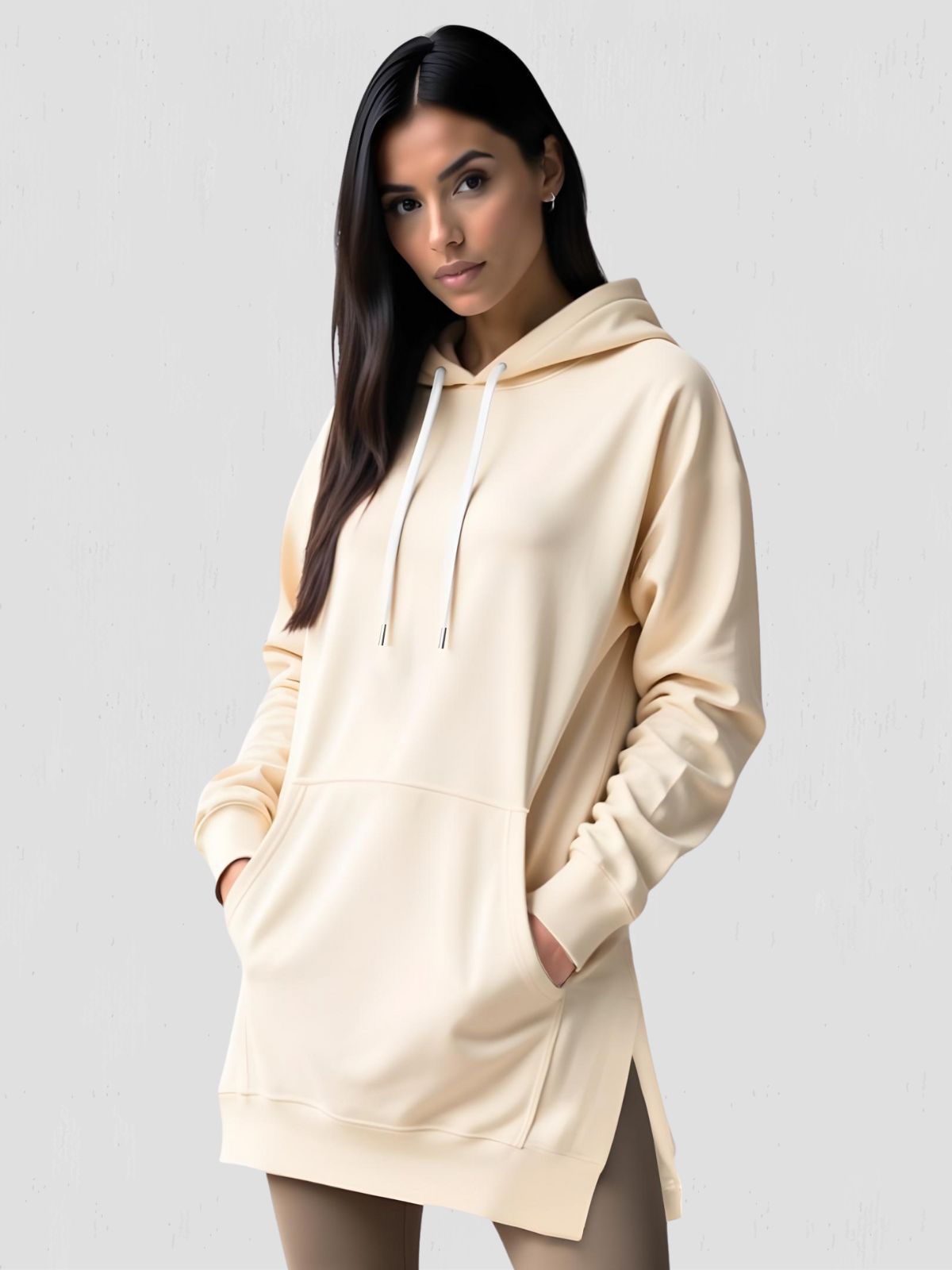 Robe à capuche oversize