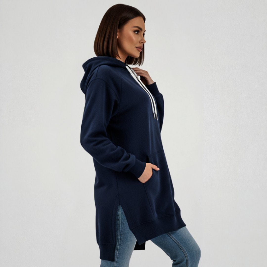 Übergroßes Hoodie-Kleid