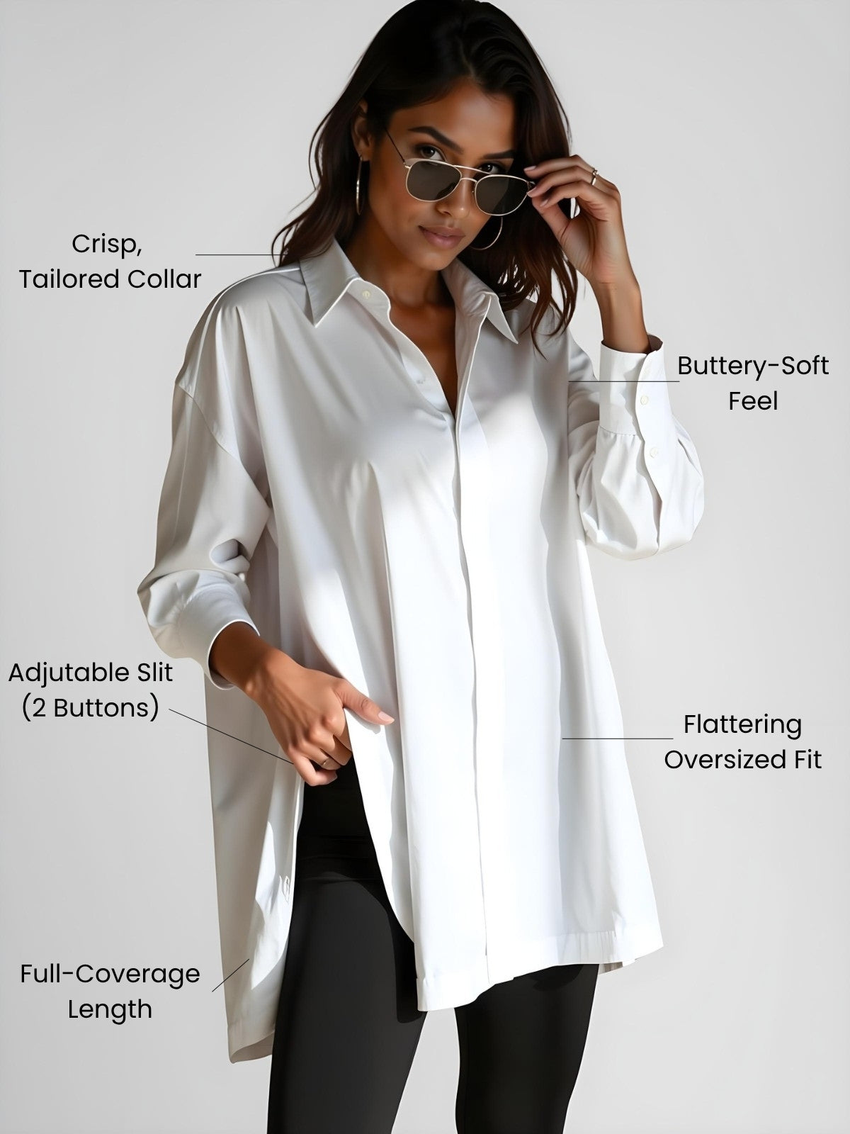 Robe à capuche oversize