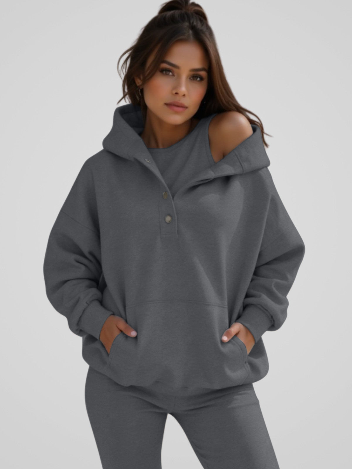 Robe à capuche oversize