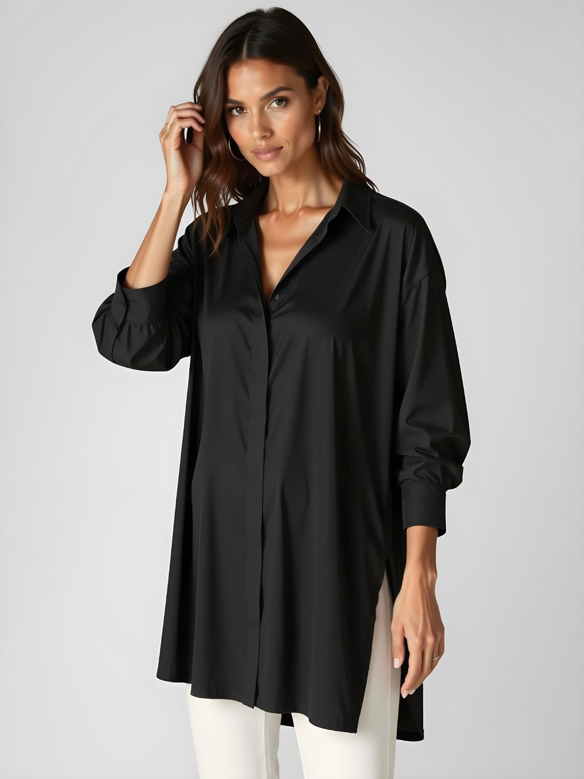 Oversized Shirt Dress