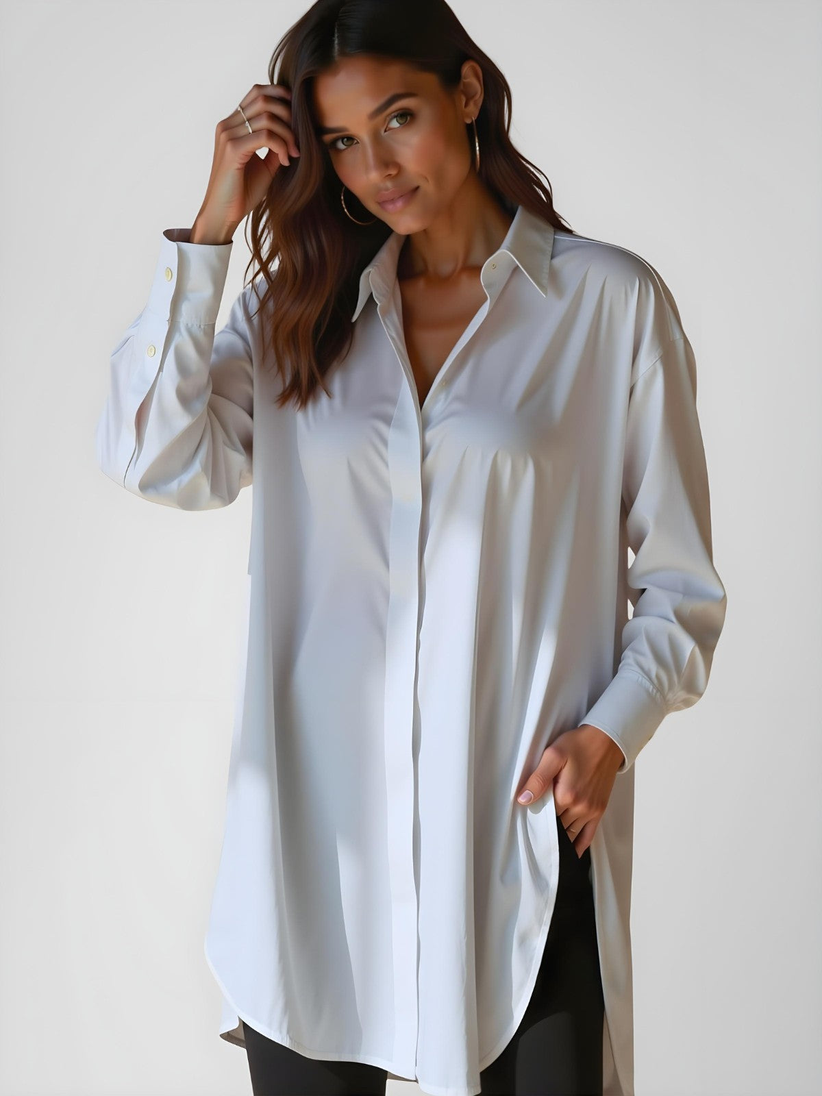 Oversized Shirt Dress