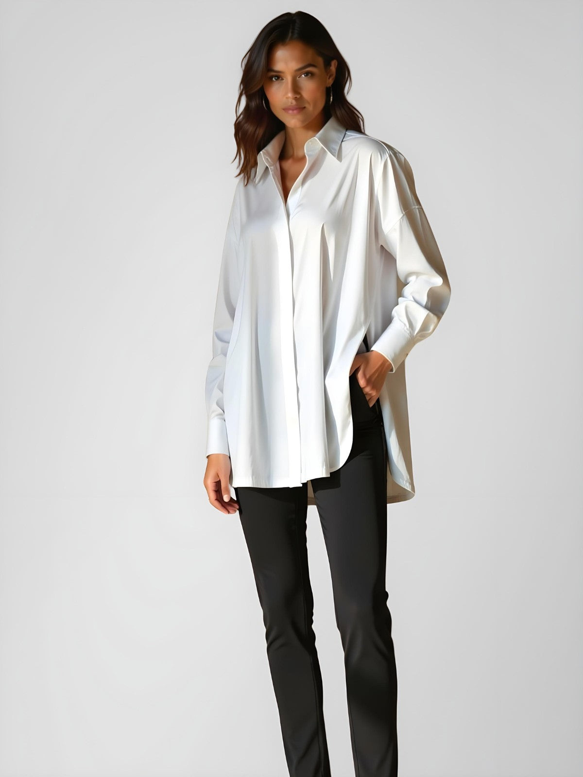 Oversized Shirt Dress