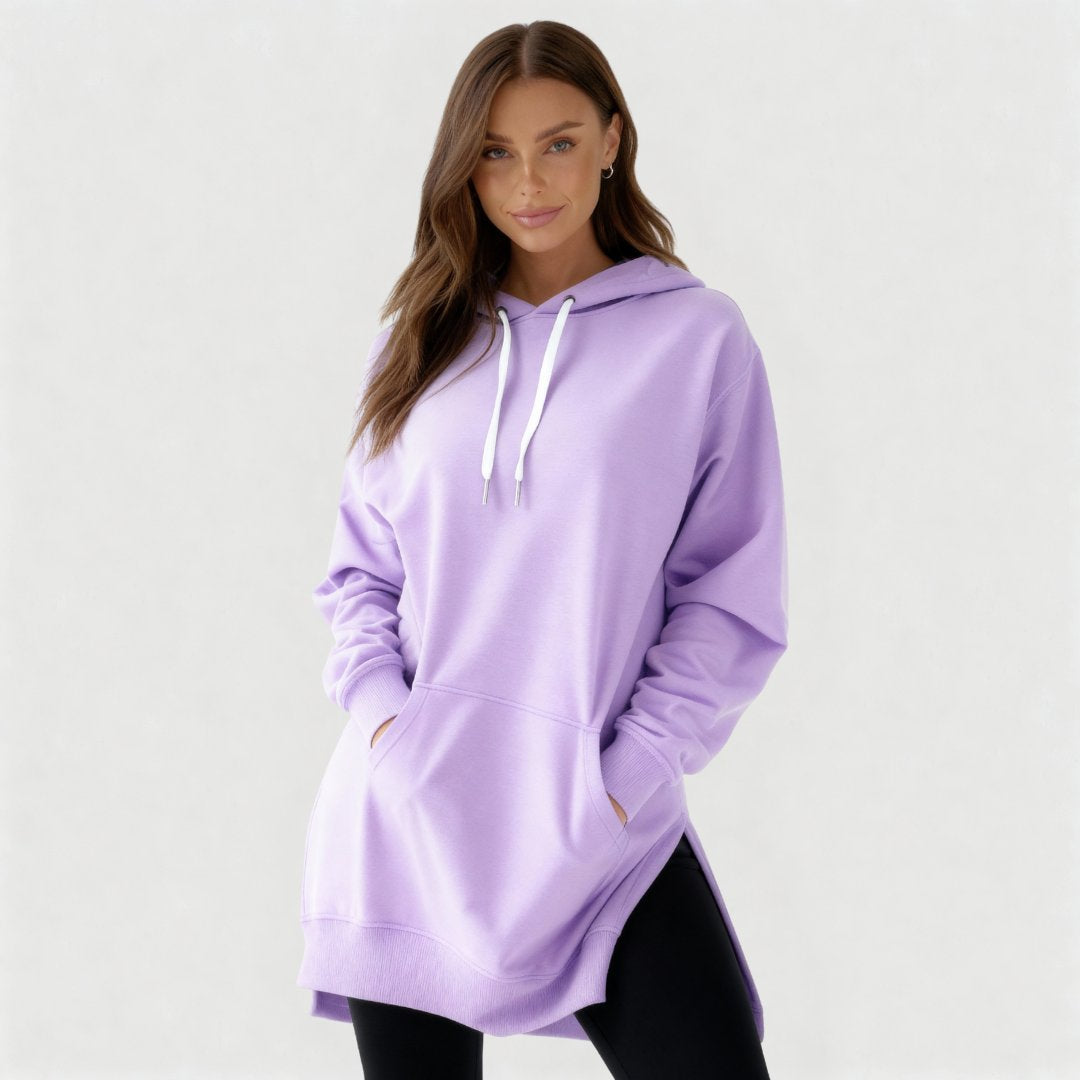 Übergroßes Hoodie-Kleid