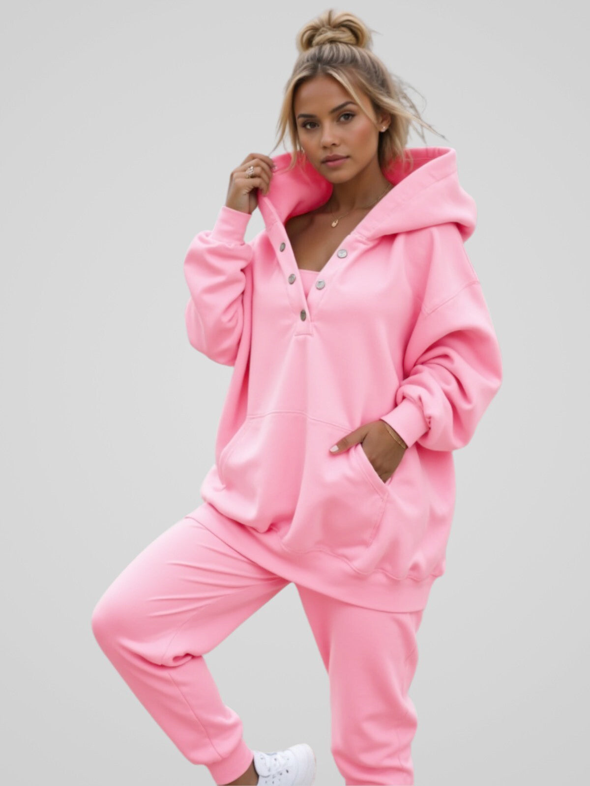 Robe à capuche oversize