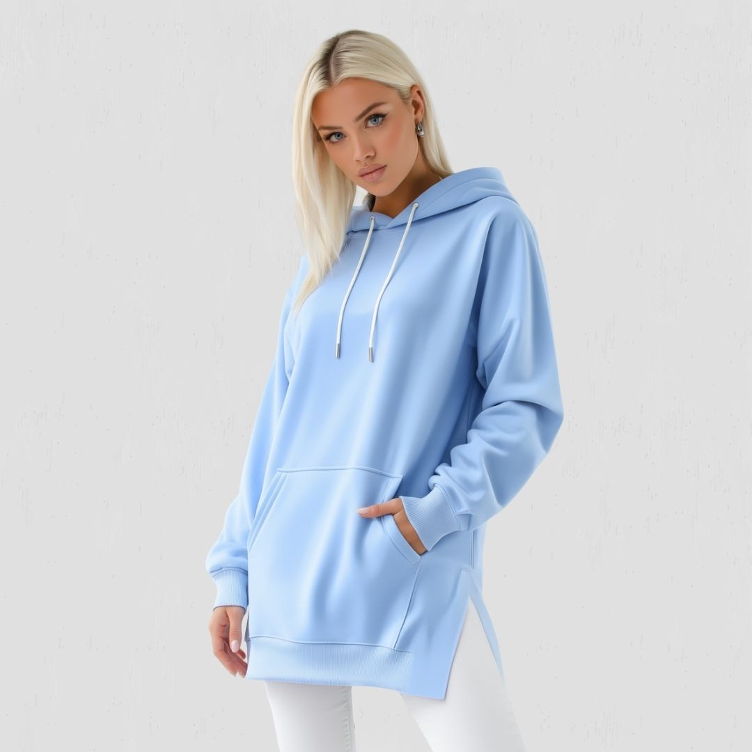 Robe à capuche oversize