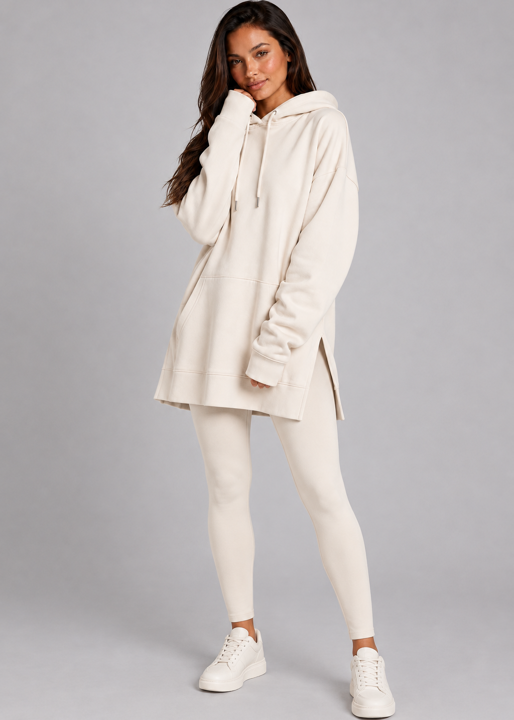 Oversized Hoodie Dress Set
