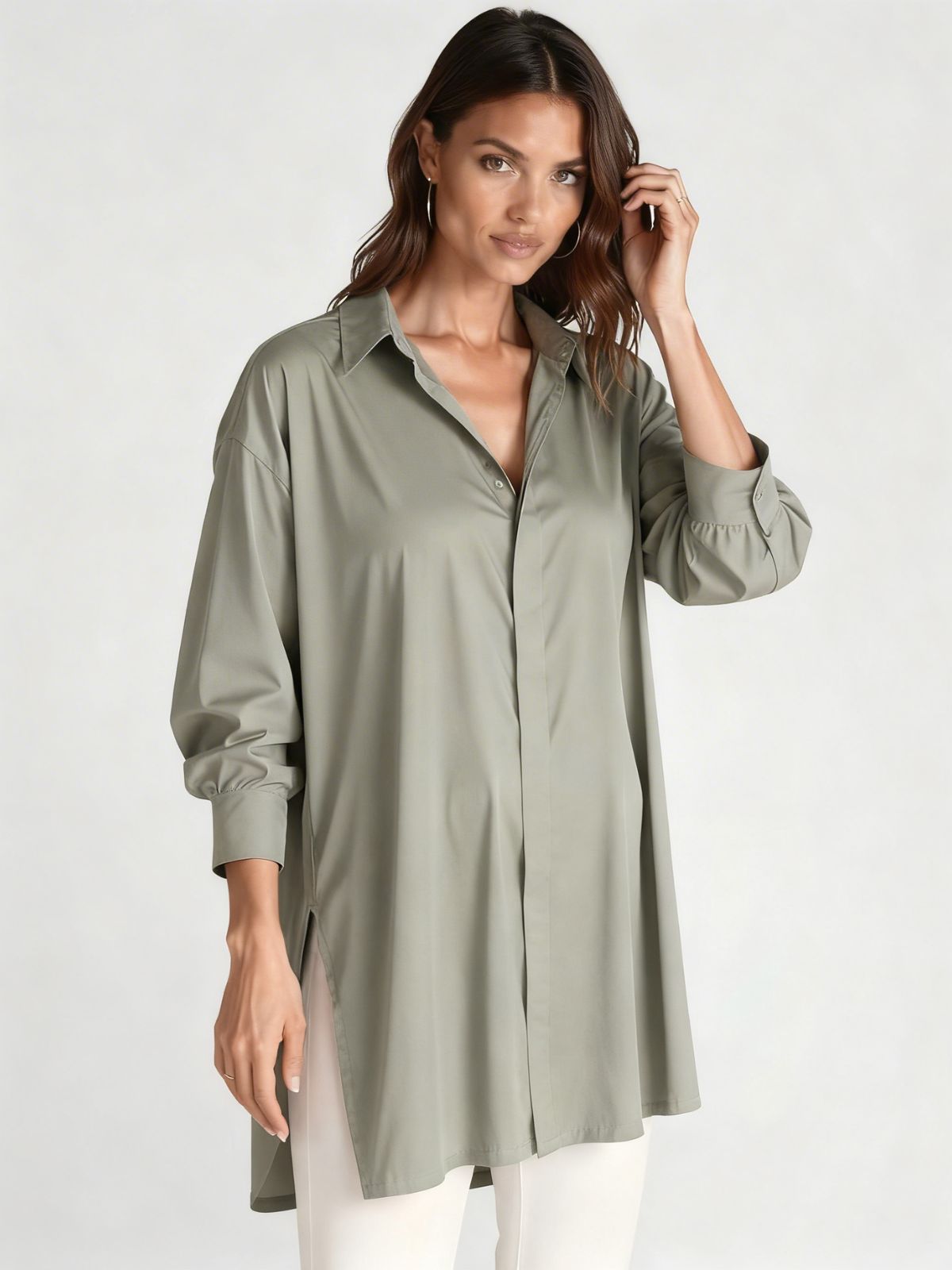 Robe à capuche oversize