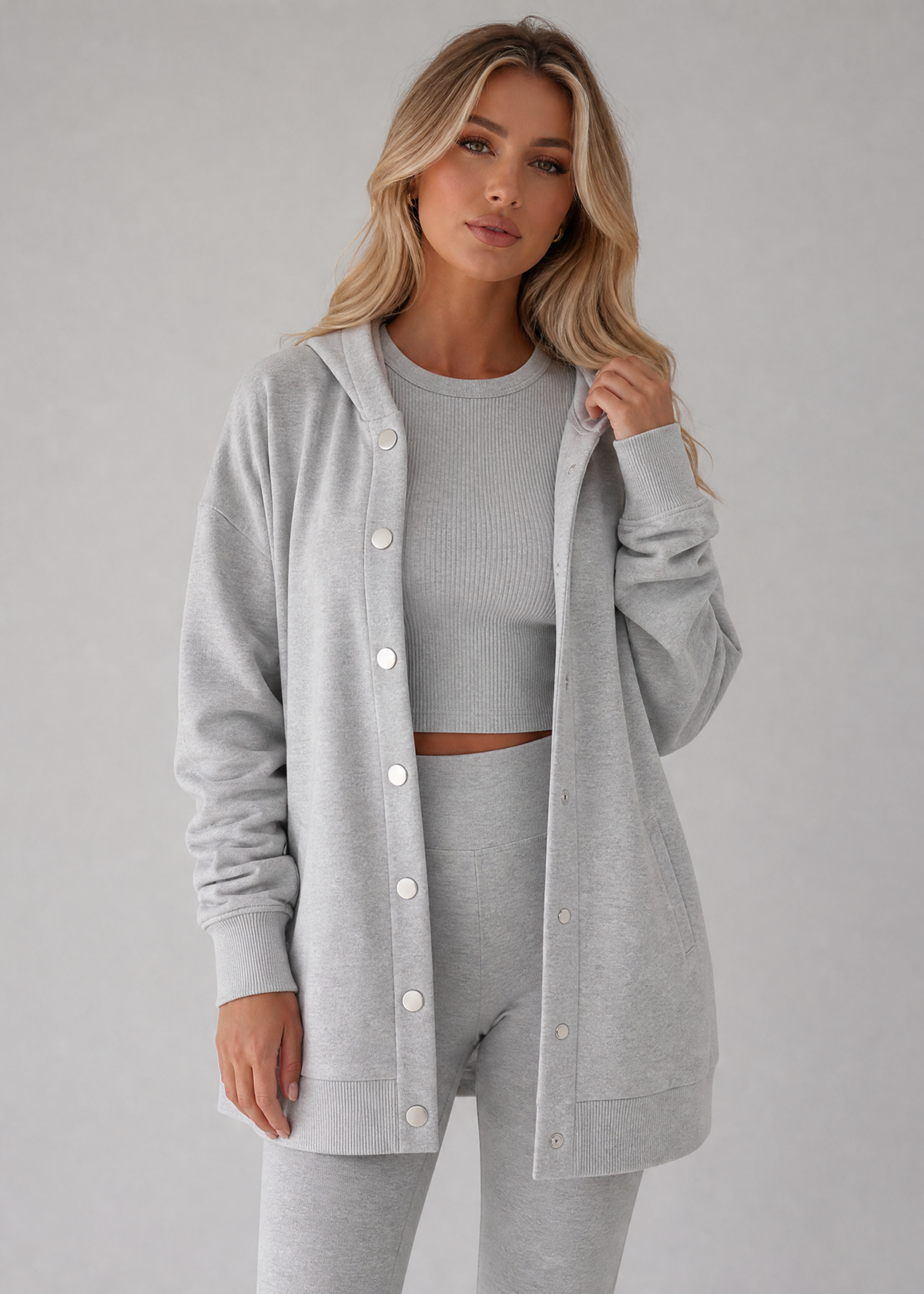 Bliss Button Sweater Set