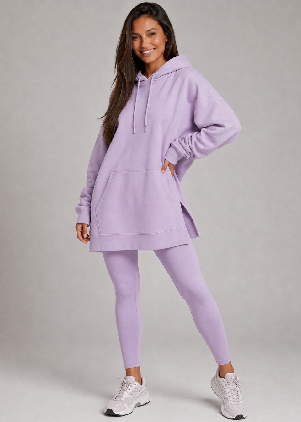 Oversized Hoodie Dress Set