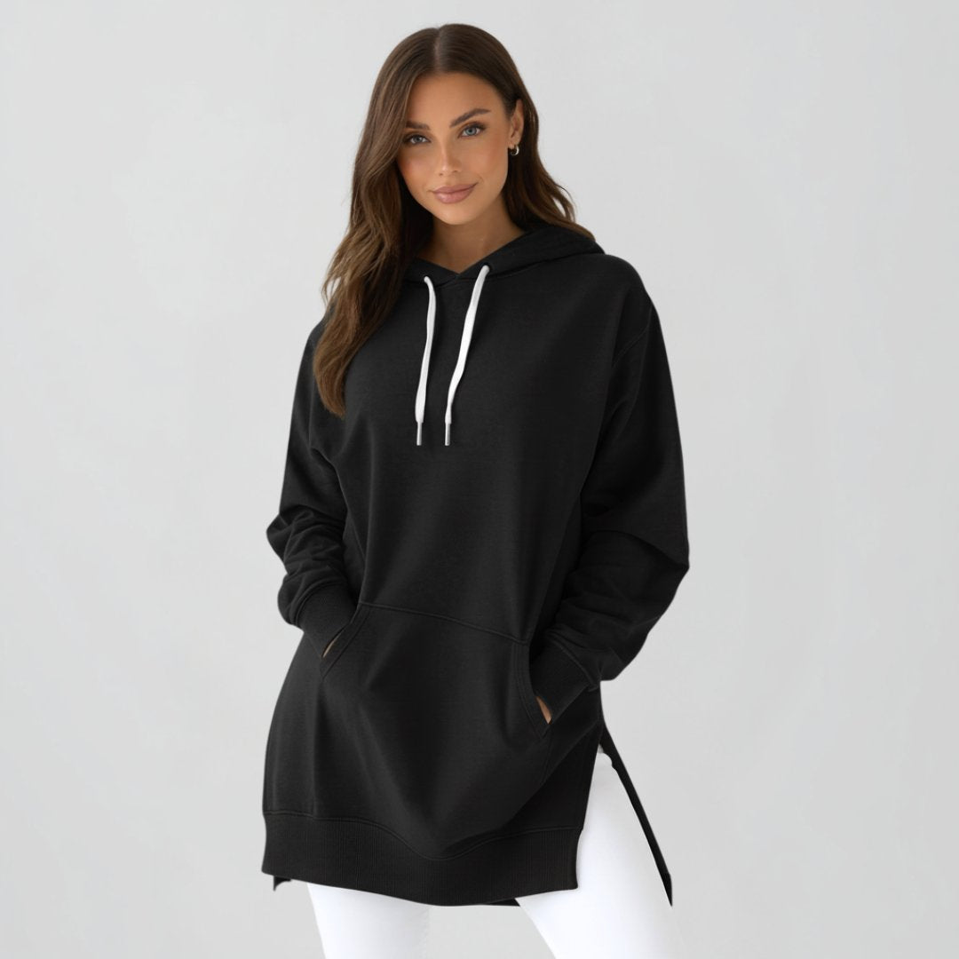 Übergroßes Hoodie-Kleid