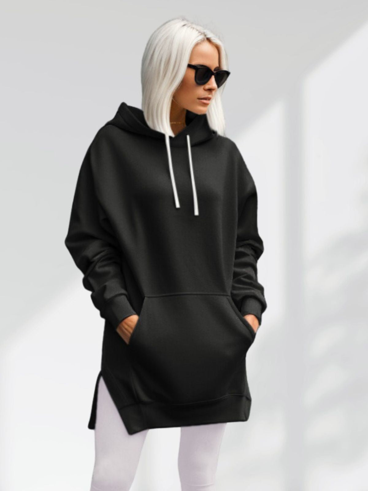 Robe à capuche oversize