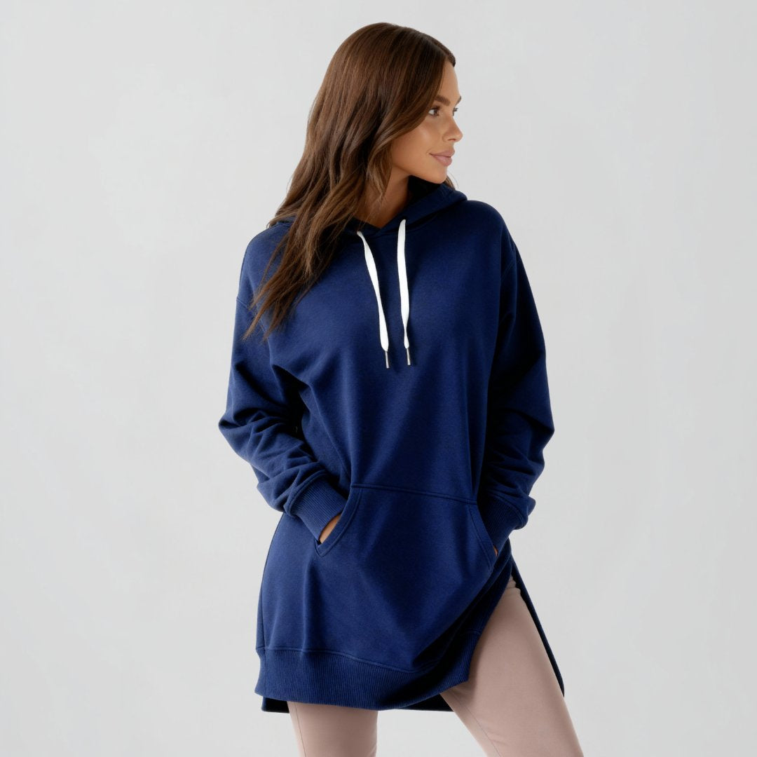 Übergroßes Hoodie-Kleid