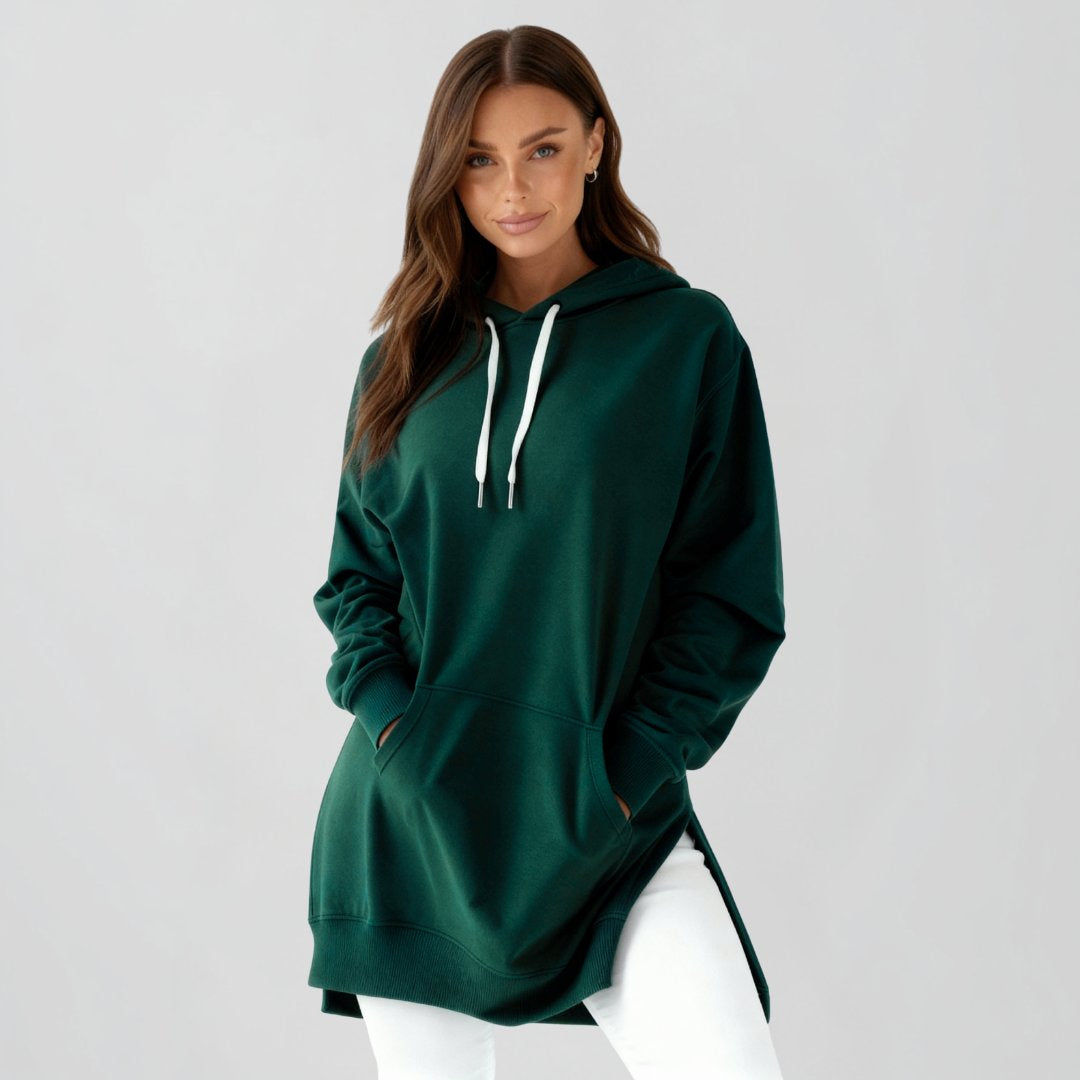 Übergroßes Hoodie-Kleid