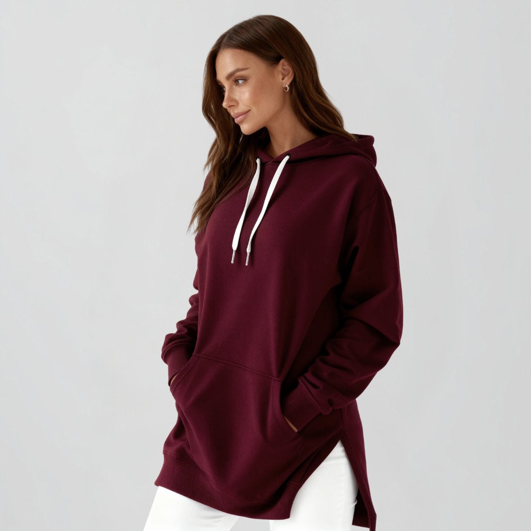 Übergroßes Hoodie-Kleid