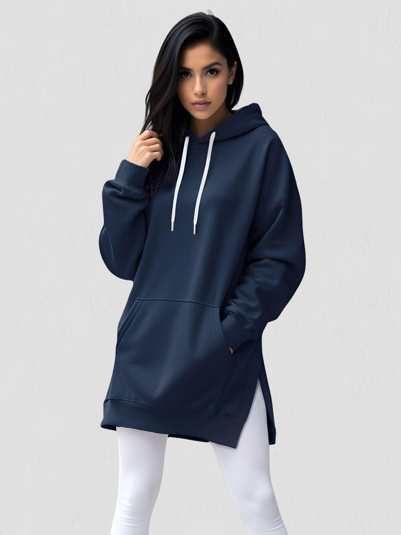 Übergroßes Hoodie-Kleid