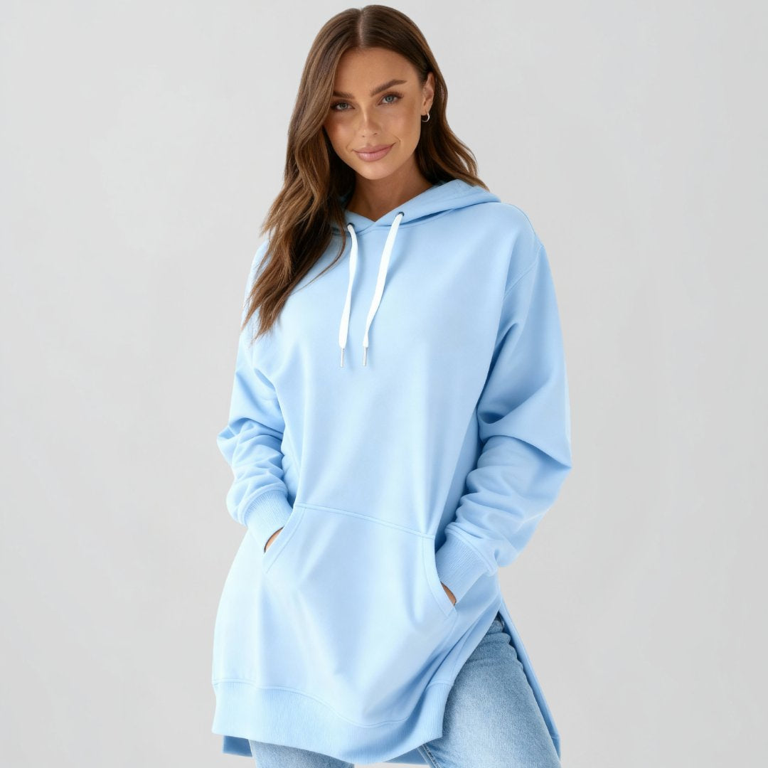 Übergroßes Hoodie-Kleid