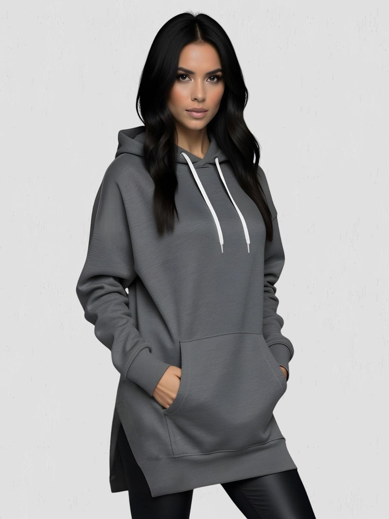 Übergroßes Hoodie-Kleid