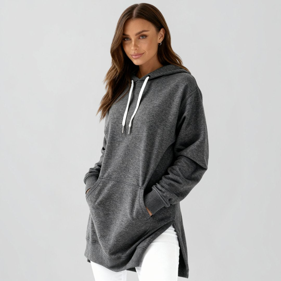 Übergroßes Hoodie-Kleid