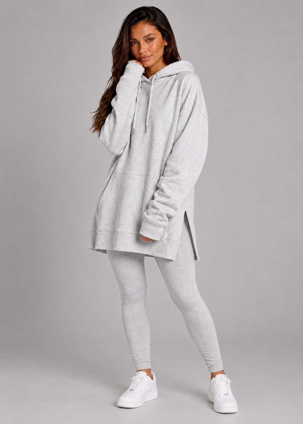 Oversized Hoodie Dress Set