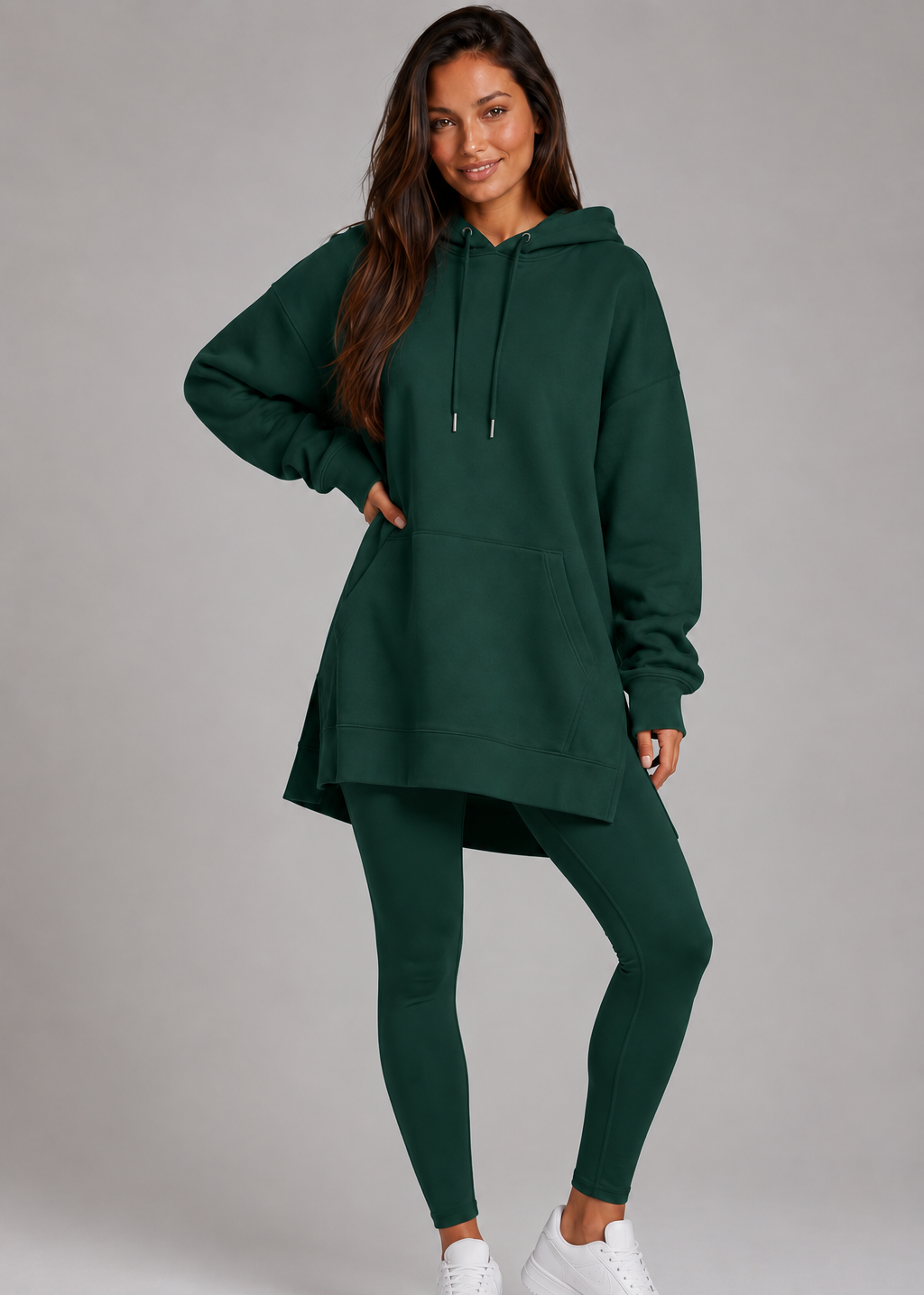 Oversized Hoodie Dress Set