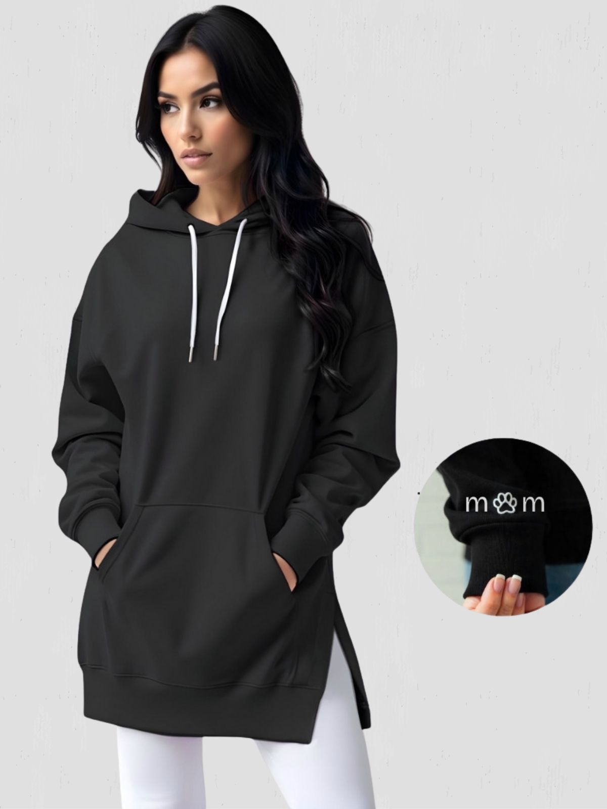 Robe à capuche oversize