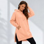 Übergroßes Hoodie-Kleid