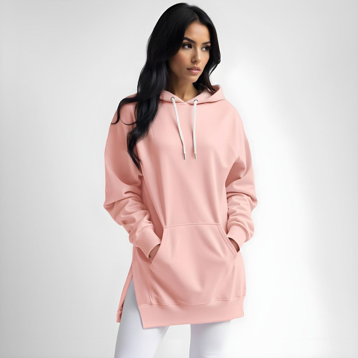 Robe à capuche oversize