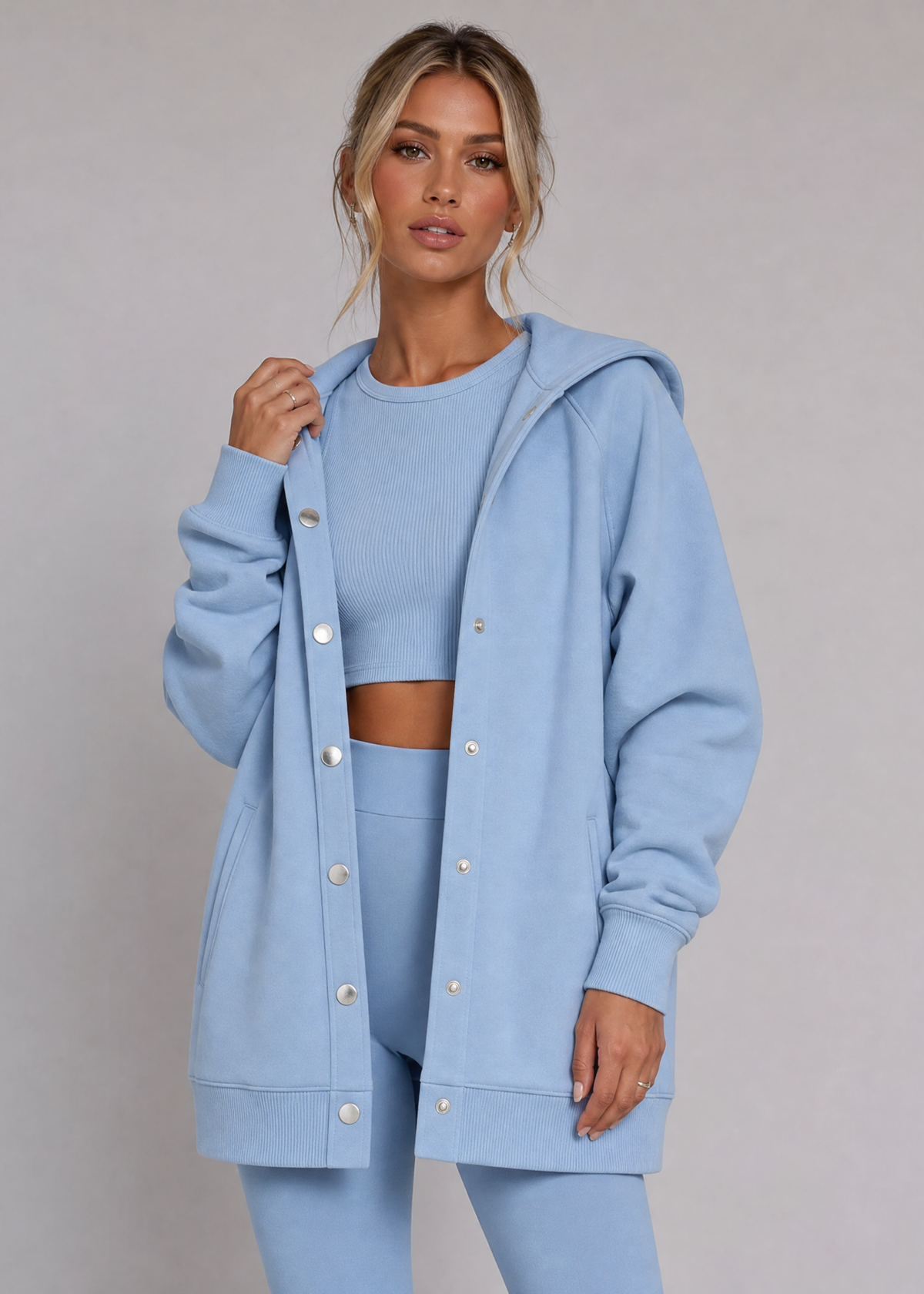 Bliss Button Sweater Set
